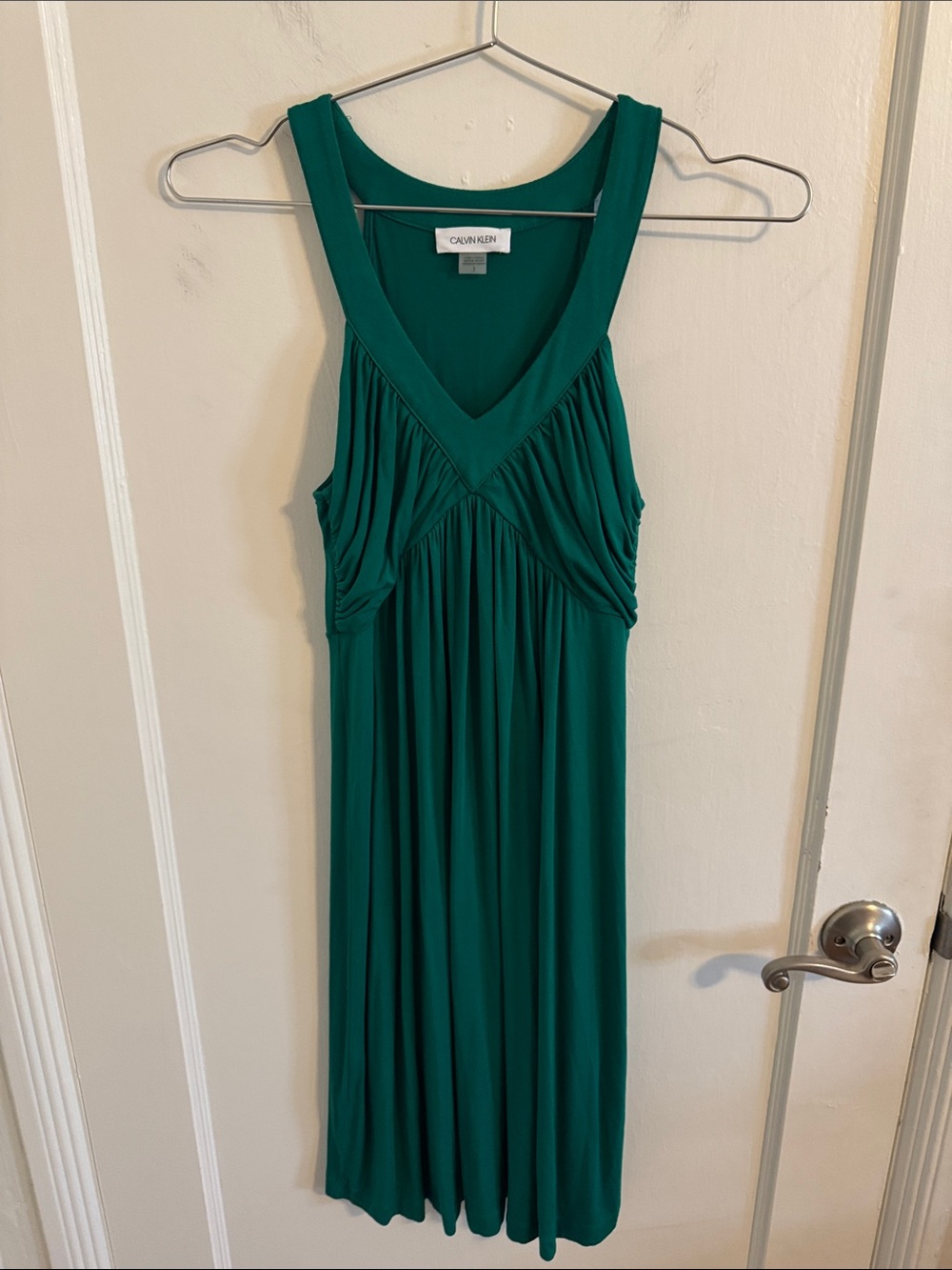Calvin Klein Jade Green Sleeveless Dress Sz 2